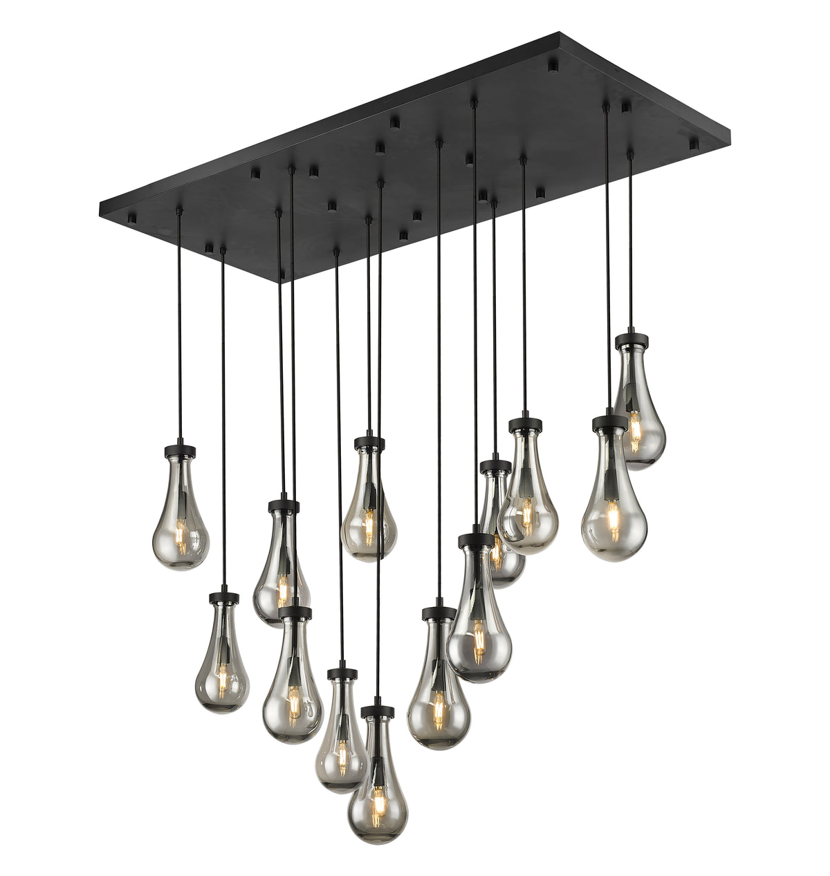 Downtown Urban Multi Pendant Brushed Brass