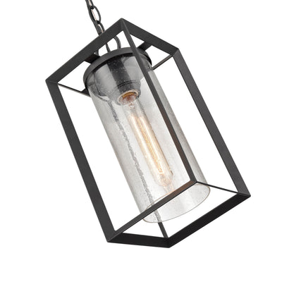 13.5'' Wheatland Powder Coated Black 1 Light Hanging Lantern