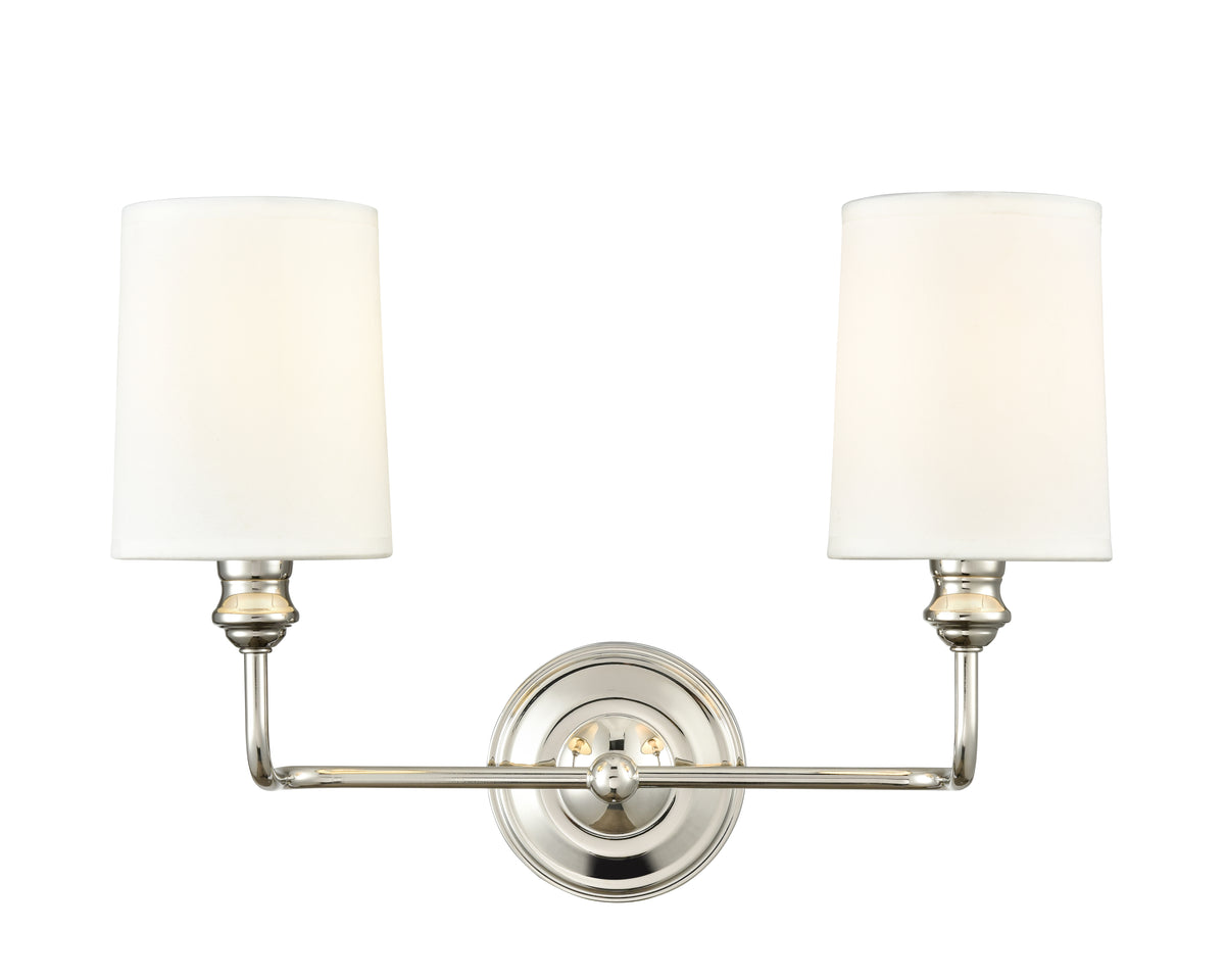 15.25'' Leena Polished Nickel 2 Light Bath Vanity