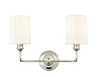 15.25'' Leena Polished Nickel 2 Light Bath Vanity