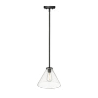 8.25'' Aliza Matte Black 1 Light Pendant