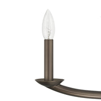 Bethany 56-inch 2-light Forged Bronze Linear Chandelier with Natural Linen Shades