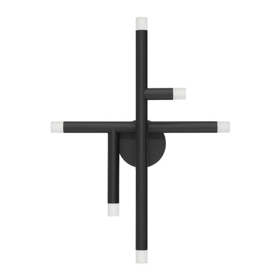 Manhattan 18-inch 6-light Matte Black LED Wall Sconce