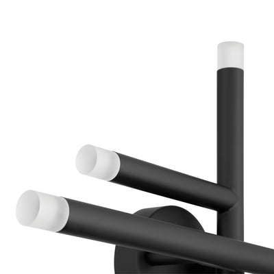 Manhattan 18-inch 6-light Matte Black LED Wall Sconce