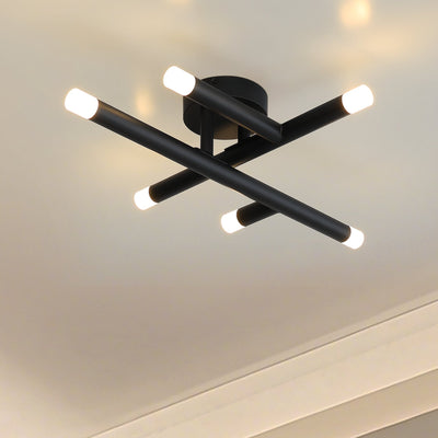 Manhattan 18-inch 6-light Matte Black LED Wall Sconce