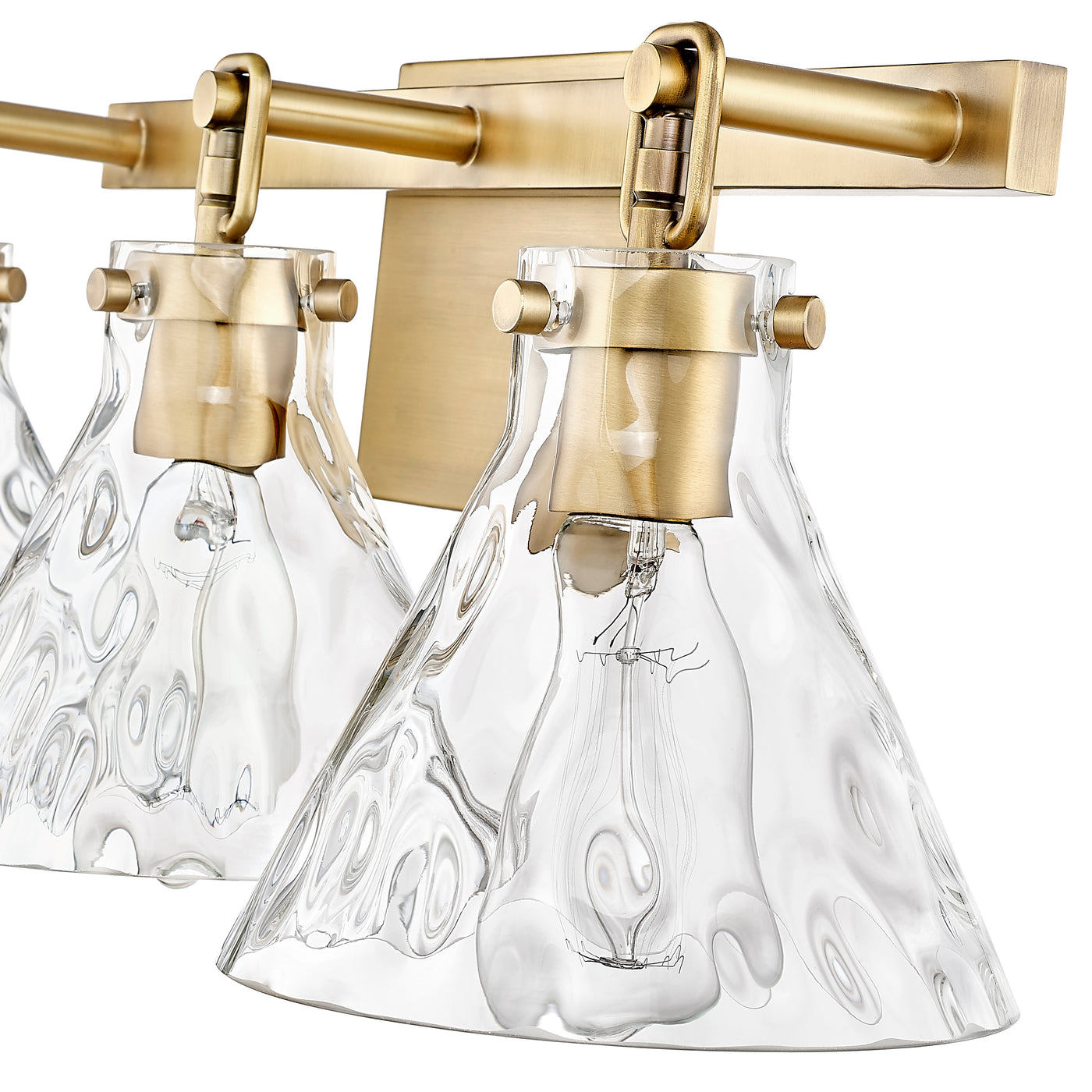 25.5'' Barlon Vintage Brass 3 Light Bath Vanity