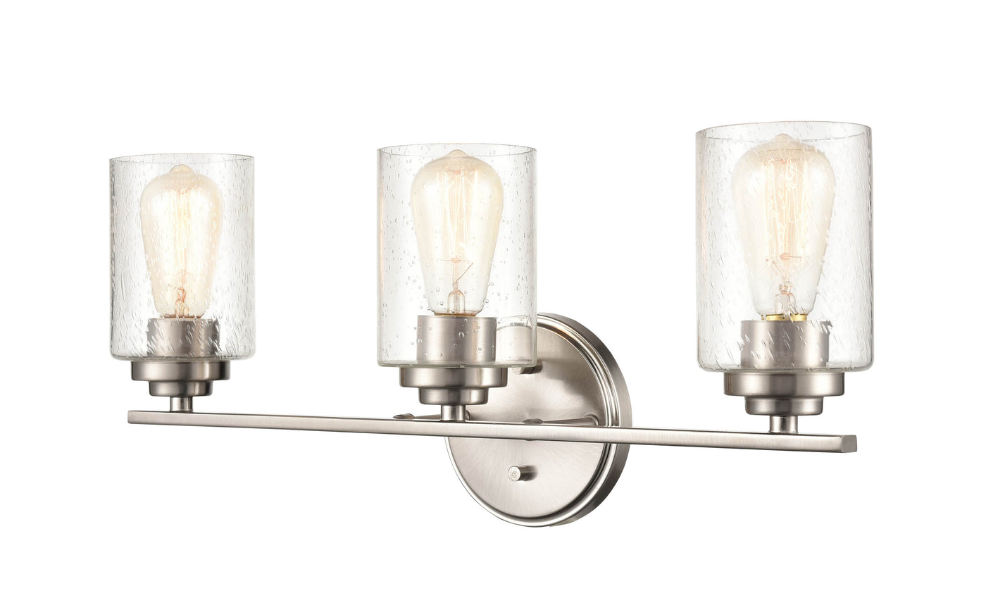 22'' Moven Satin Nickel 3 Light Bath Vanity