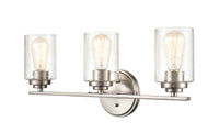 22'' Moven Satin Nickel 3 Light Bath Vanity