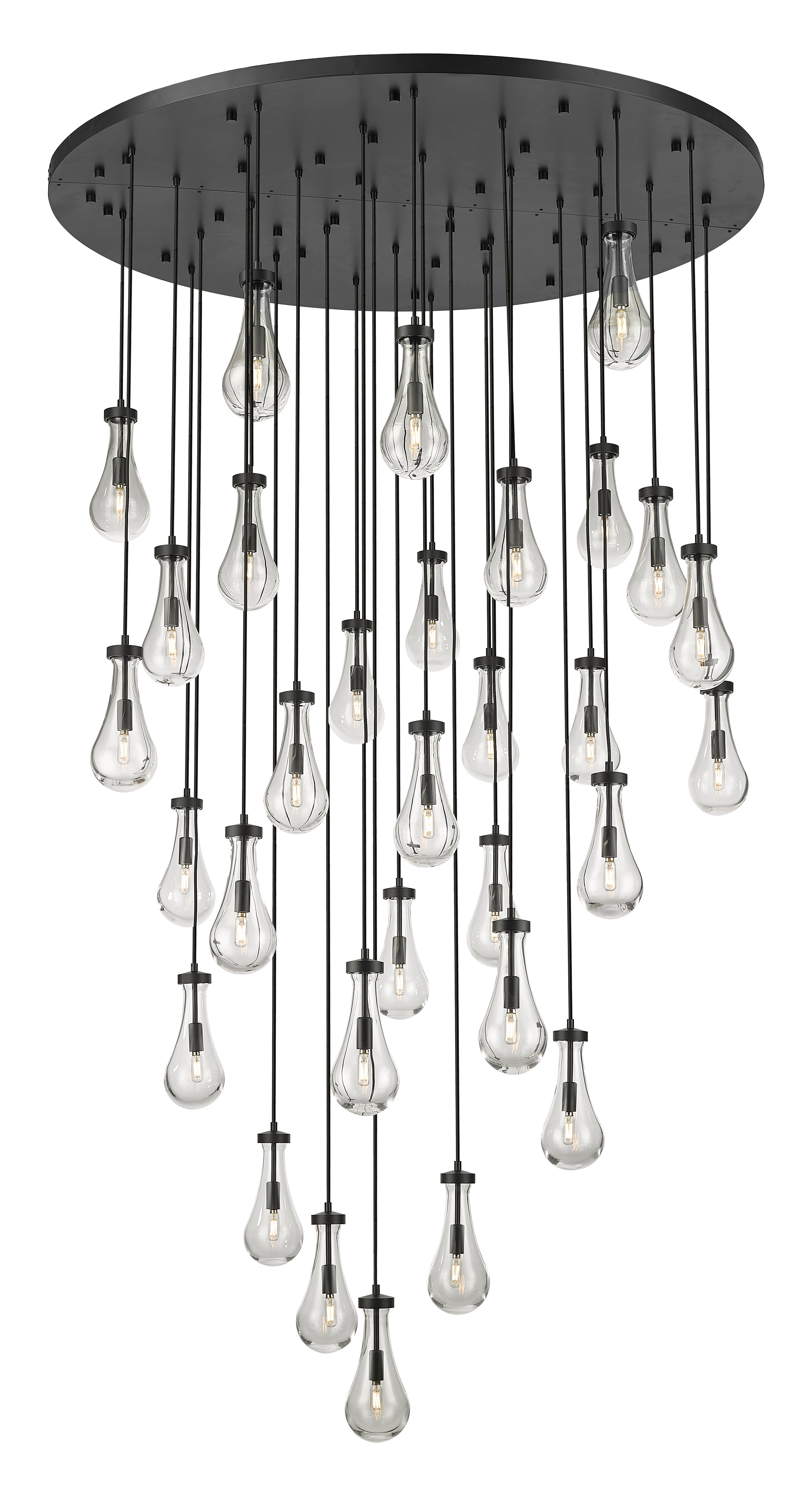 Downtown Urban Multi Pendant Brushed Brass