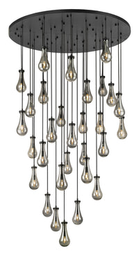 Downtown Urban Multi Pendant Brushed Brass