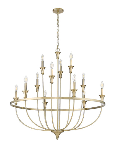40.2'' Emery Modern Gold 12 Light Chandelier