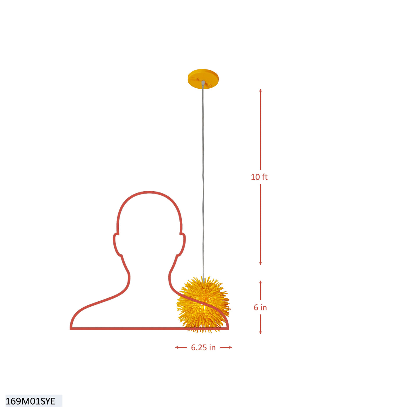 Urchin 1 Light Uber Mini Pendant
