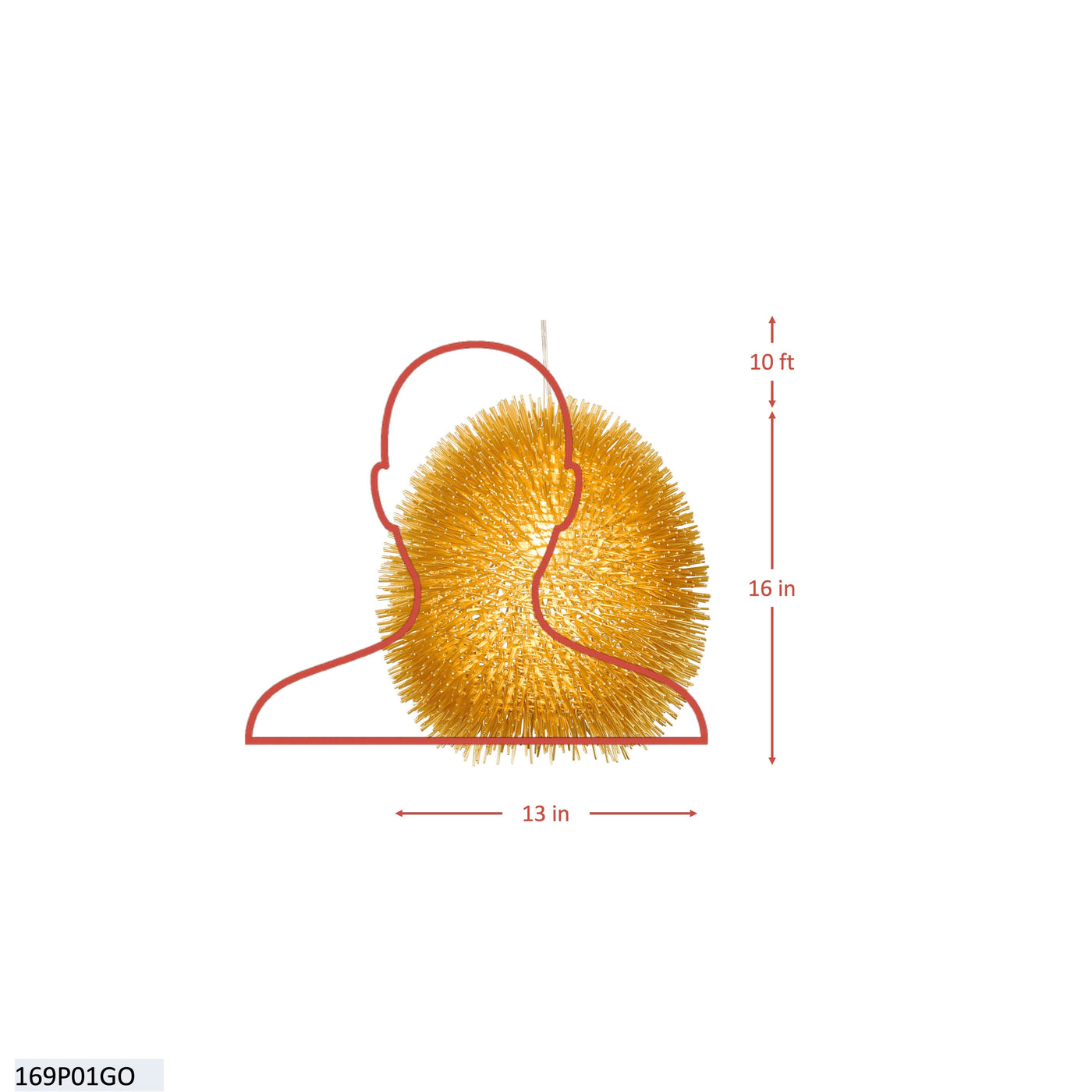 Urchin 1 Light Pendant