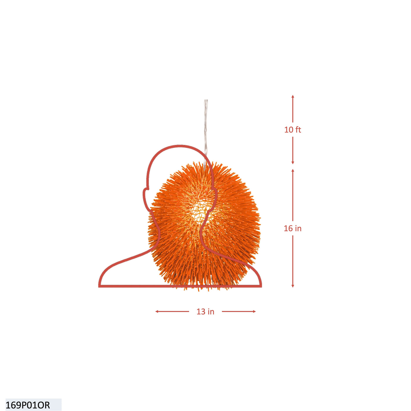 Urchin 1 Light Pendant