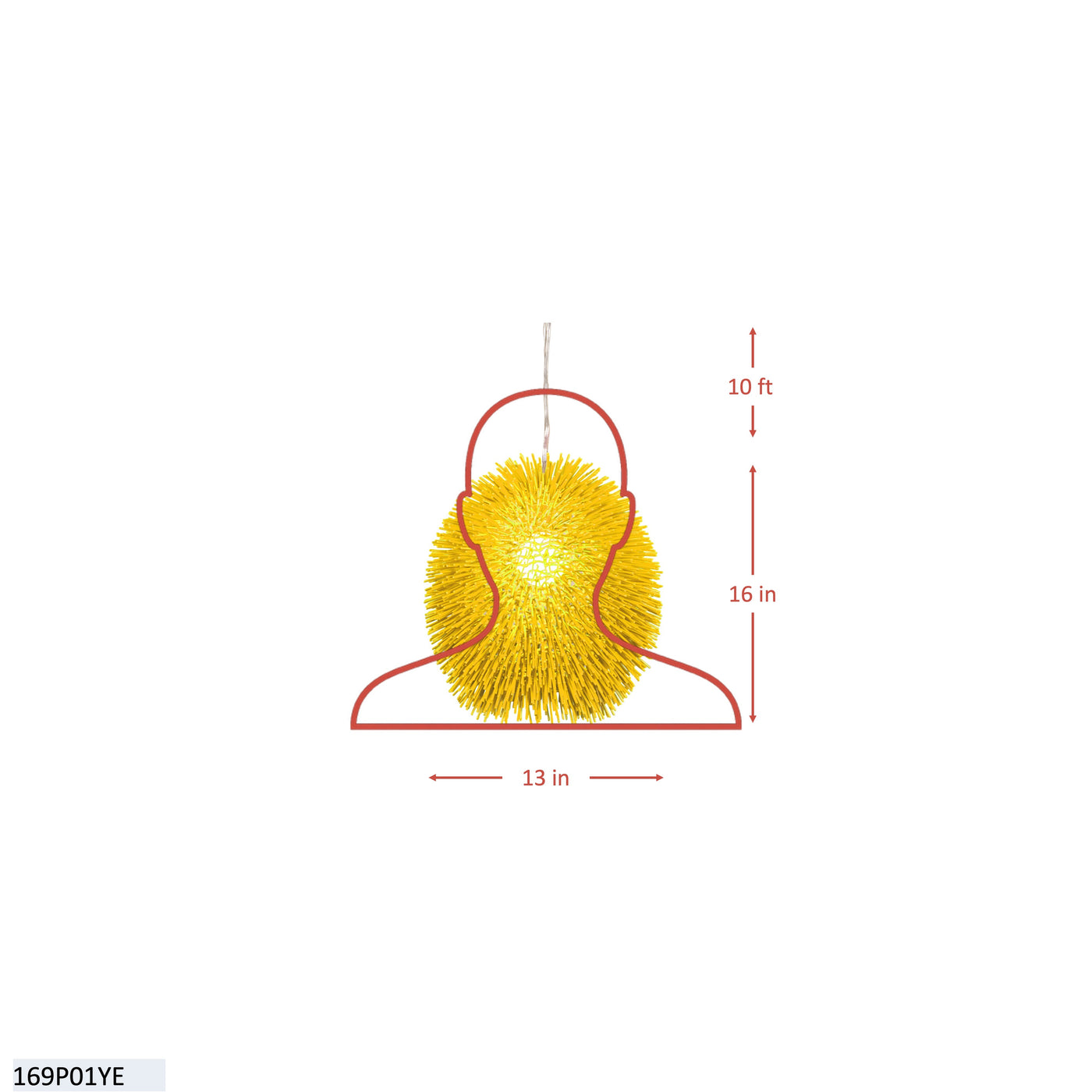 Urchin 1 Light Pendant