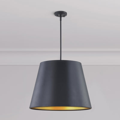 17'' Allson Matte Black 4 Light Pendant