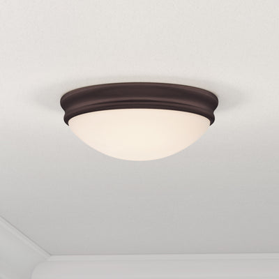 4'' Baumann Rubbed Bronze 1 Light Flush Mount
