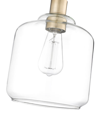 10.2'' Asheville Modern Gold 1 Light Mini Pendant