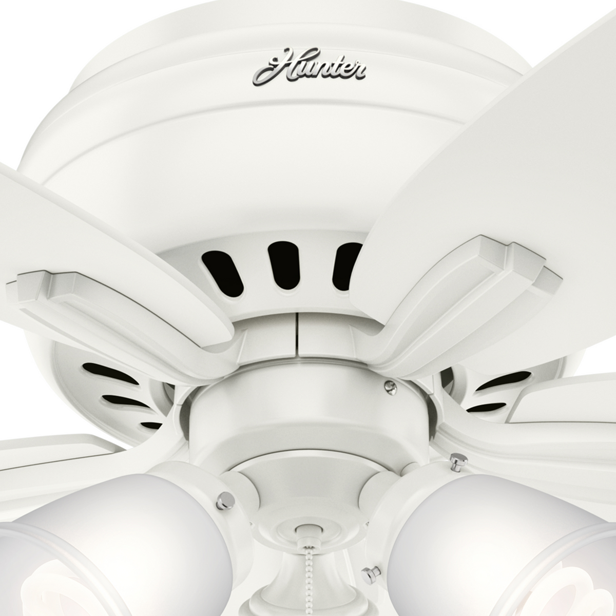 42 inch Newsome Fresh White Low Profile Ceiling Fan with LED Light Kit