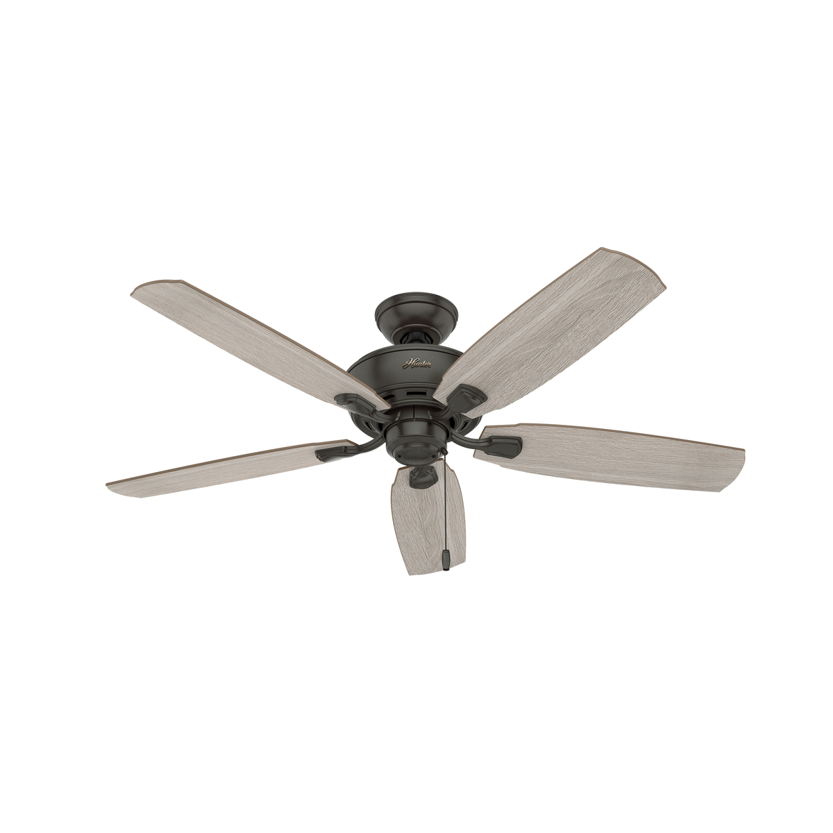 52 inch Amberlin Noble Bronze Ceiling Fan with LED Light Kit and Pull Chain