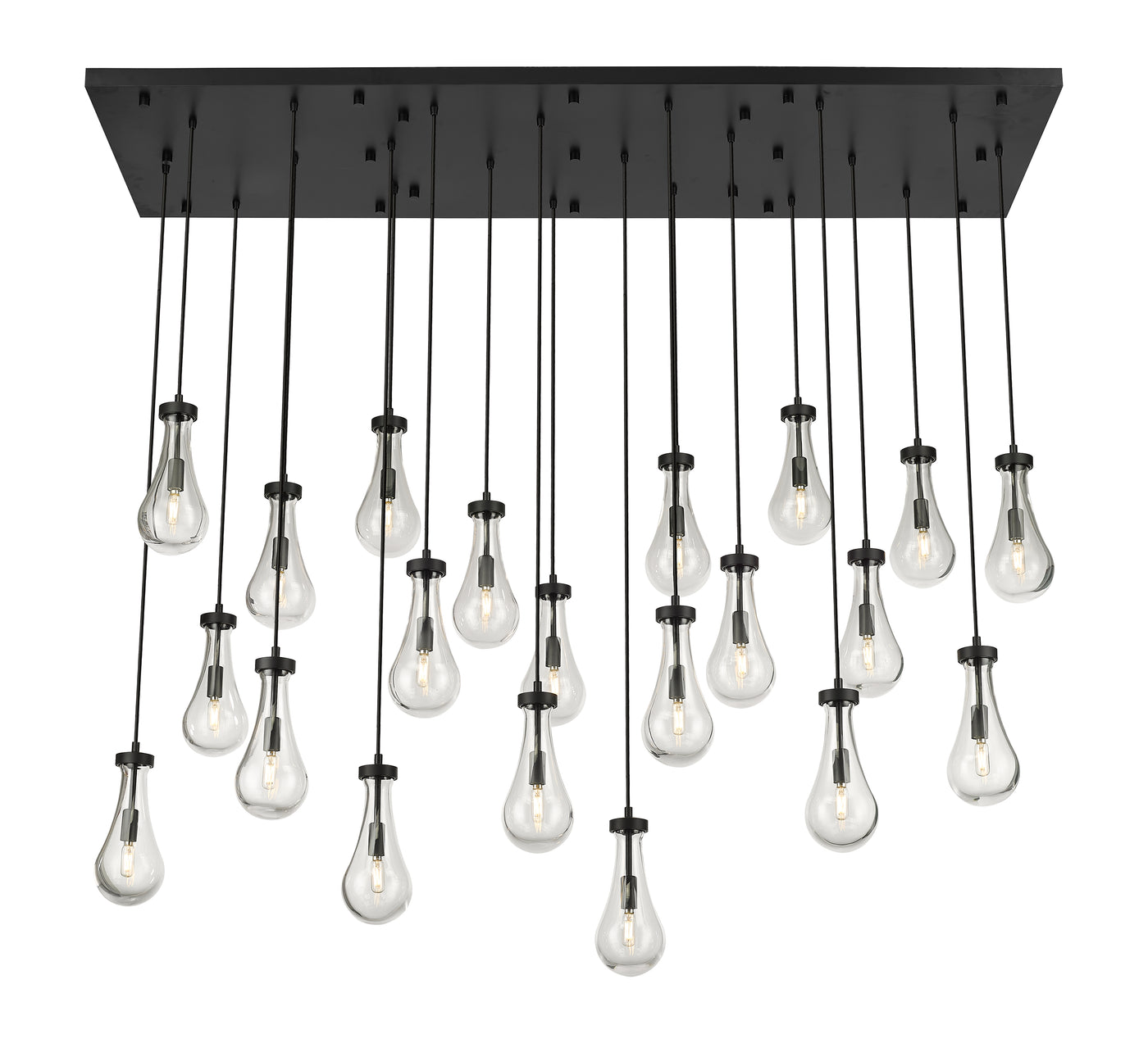 Downtown Urban Multi Pendant Brushed Brass