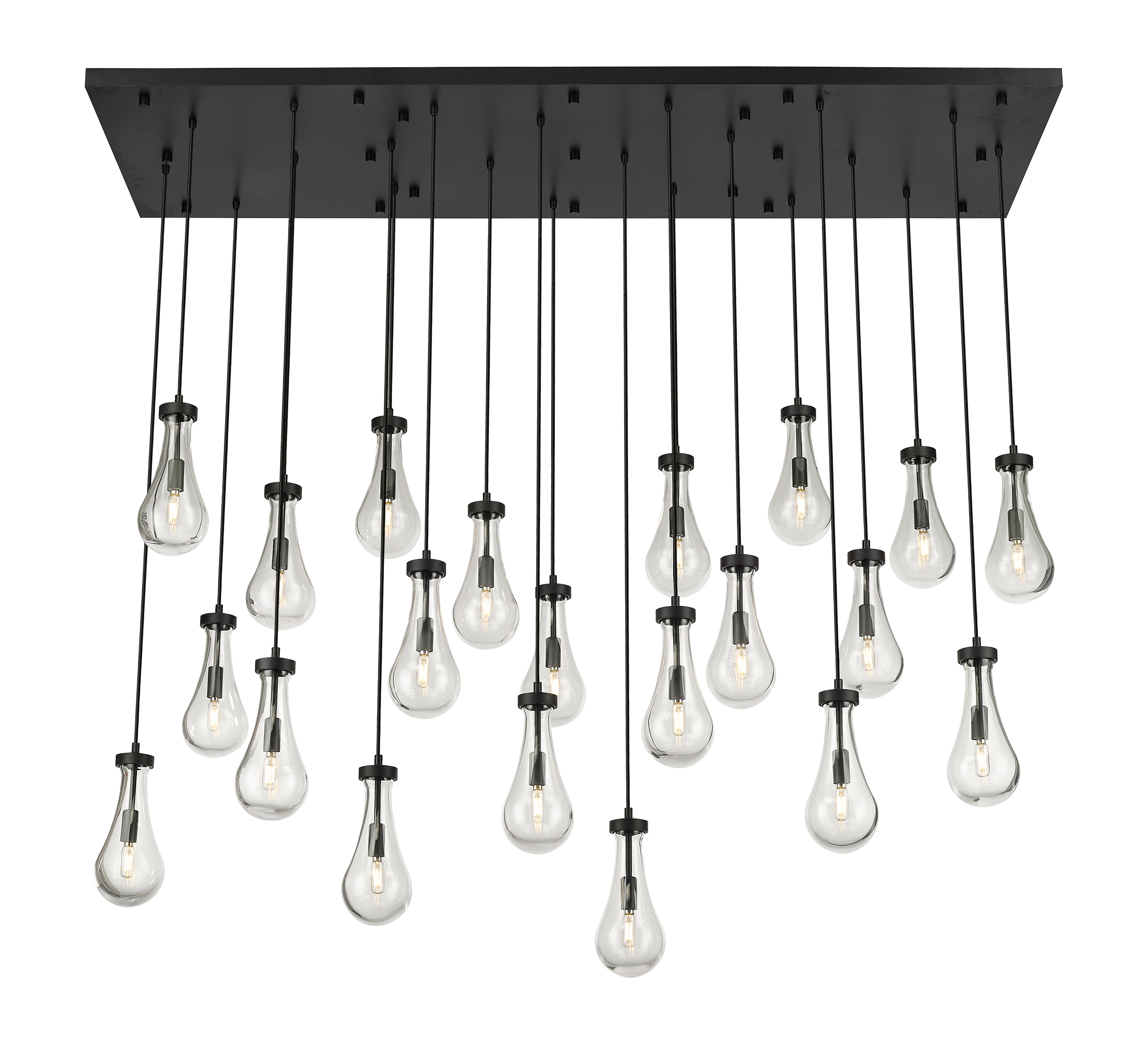 Downtown Urban Multi Pendant Brushed Brass