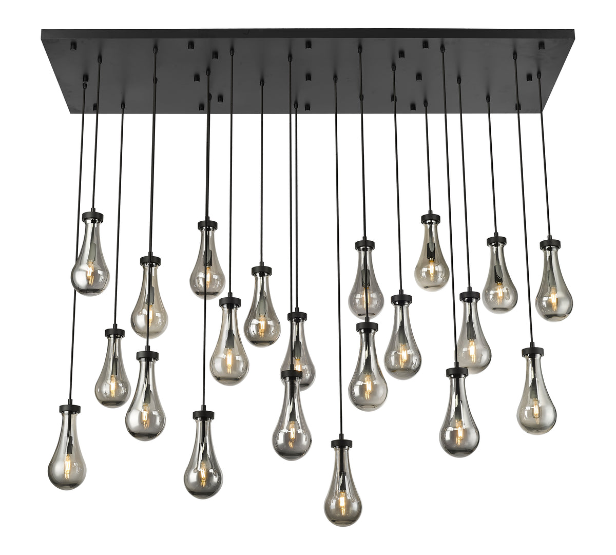 Downtown Urban Multi Pendant Brushed Brass