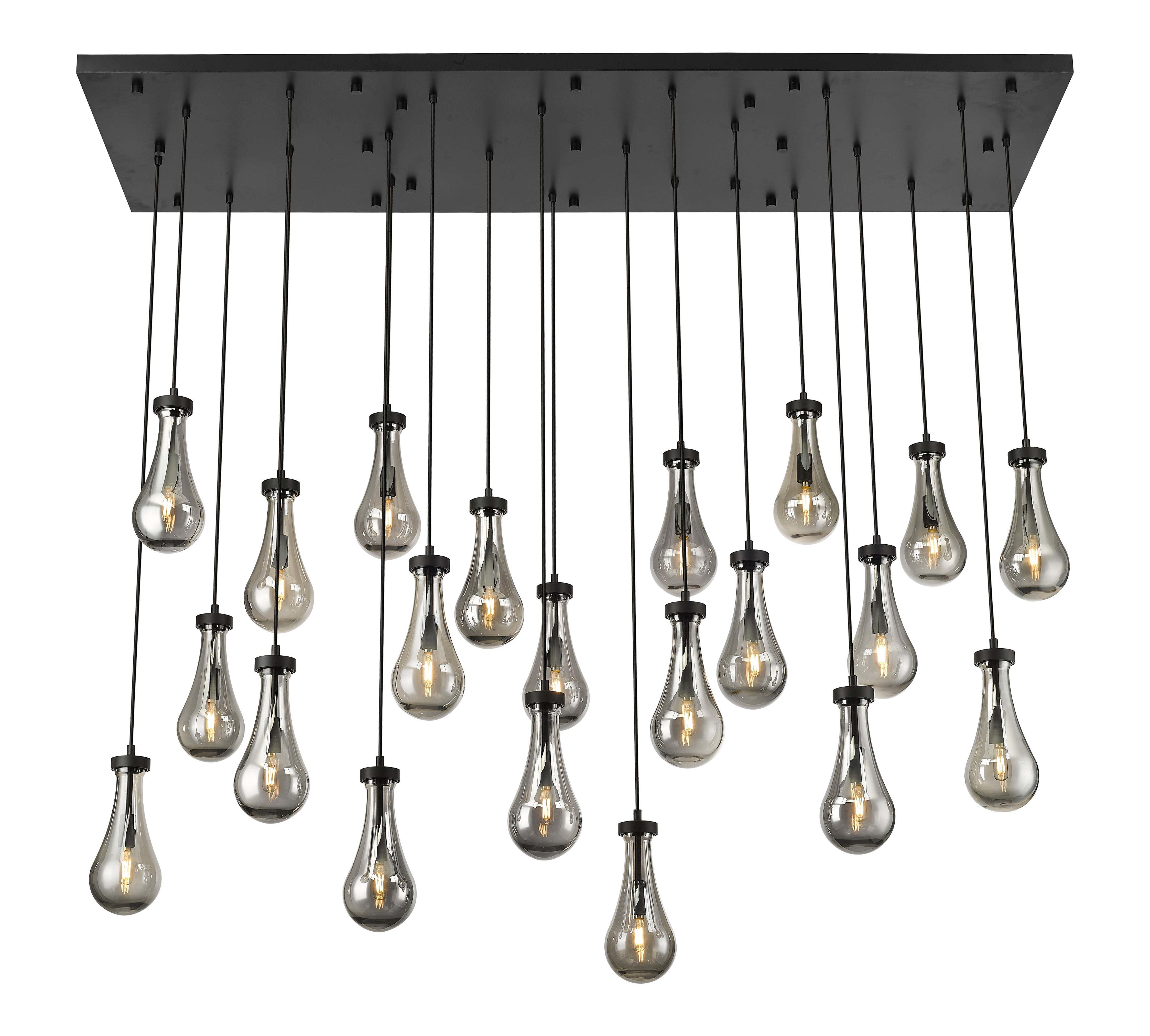 Downtown Urban Multi Pendant Brushed Brass