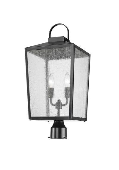 22.75'' Devens Powder Coated Black 2 Light Post Lantern
