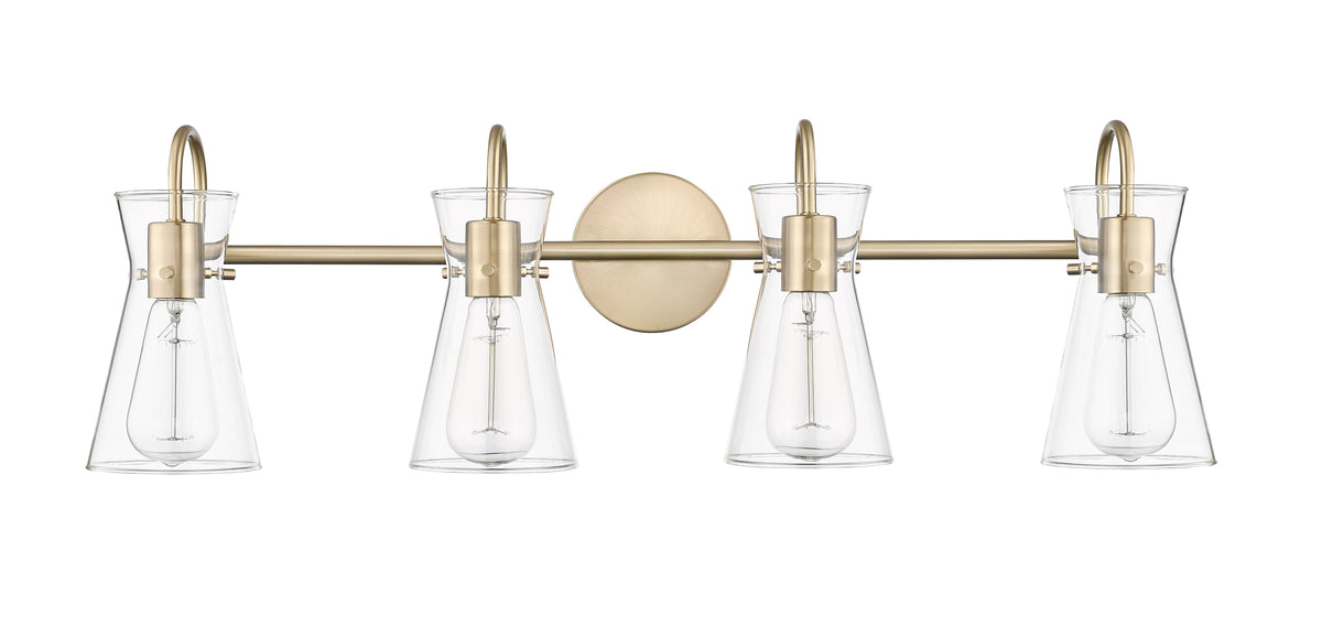 30.7'' Camellia Modern Gold 4 Light Bath Vanity