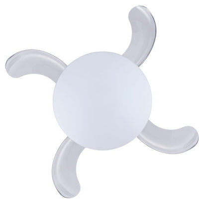 36 Inch Chrome Retractable Blade Ceiling Fan