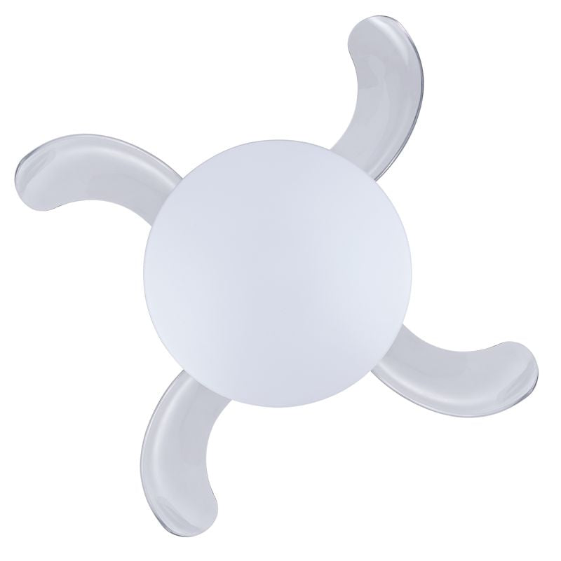 36 Inch Chrome Retractable Blade Ceiling Fan