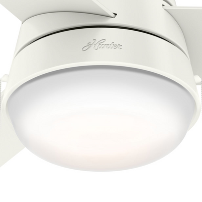 36 inch Aker Fresh White Ceiling Fan with LED Light Kit and Pull Chain