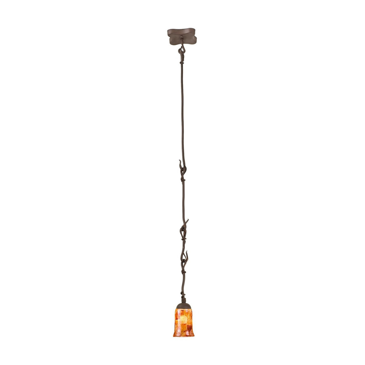 9'' Vine 1 Light Bark Pendant