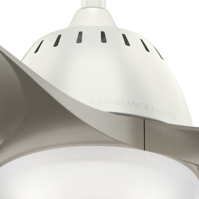 Casablanca 52 inch Wisp Fresh White LED Ceiling Fan with Handheld Remote