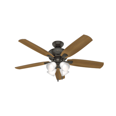 52 inch Amberlin Noble Bronze Ceiling Fan with LED Light Kit and Pull Chain