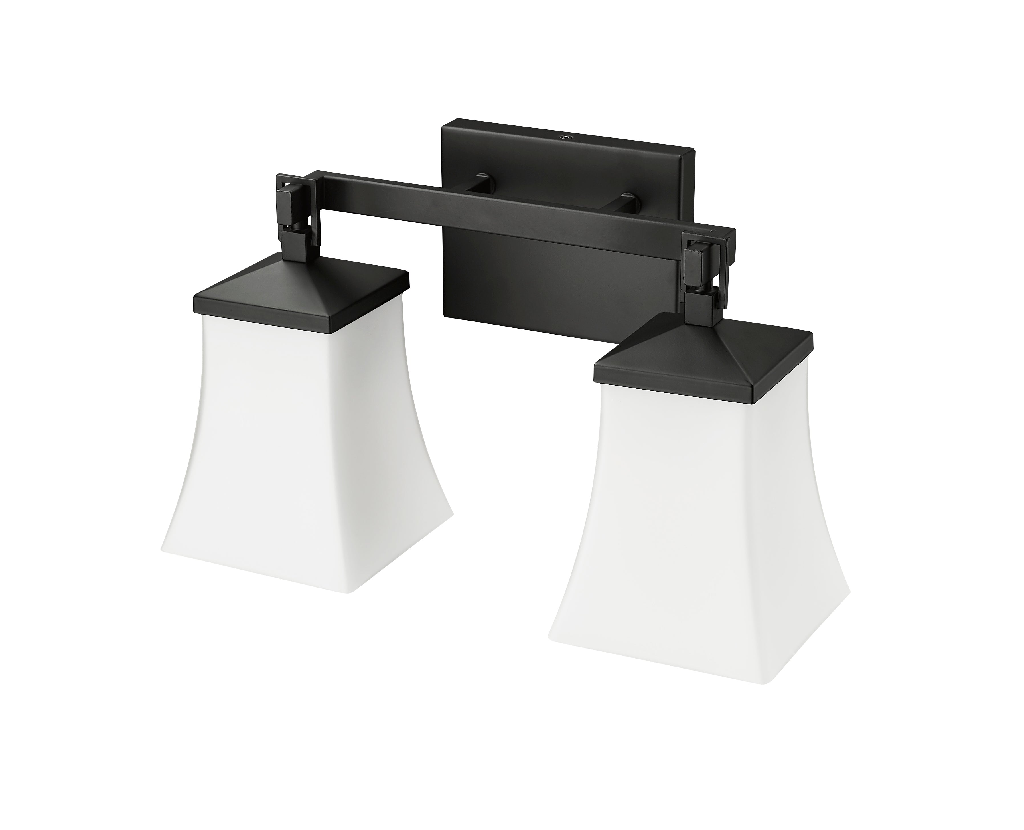 15'' Sonorra Matte Black 2 Light Bath Vanity