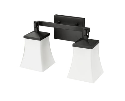 15'' Sonorra Matte Black 2 Light Bath Vanity
