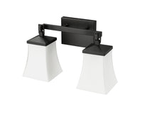 15'' Sonorra Matte Black 2 Light Bath Vanity