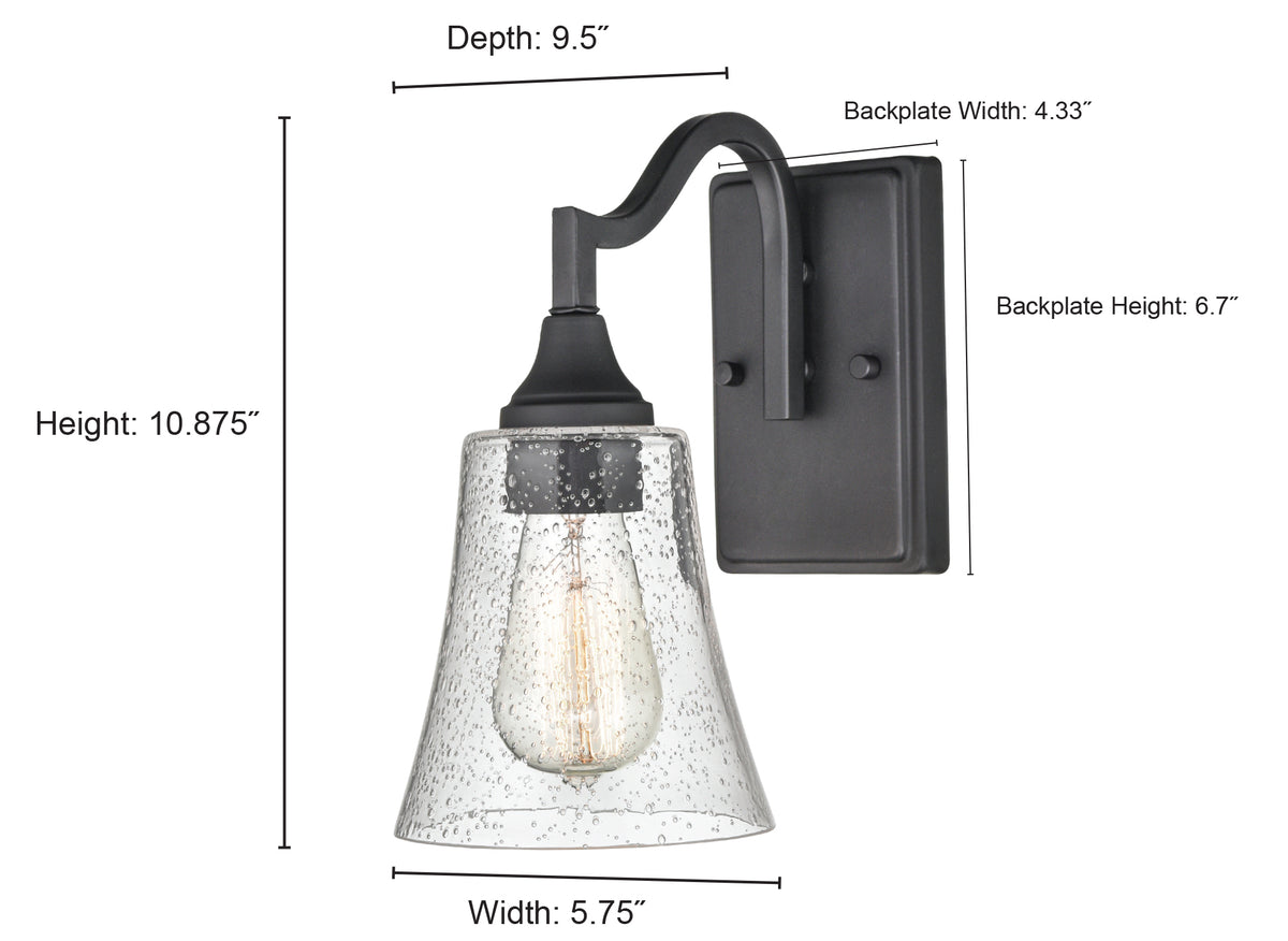 5.75'' Caily Brushed Nickel 1 Light Wall Sconce