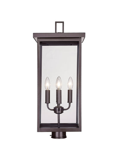 26.25'' Barkeley Powder Coated Bronze 4 Light Post Lantern