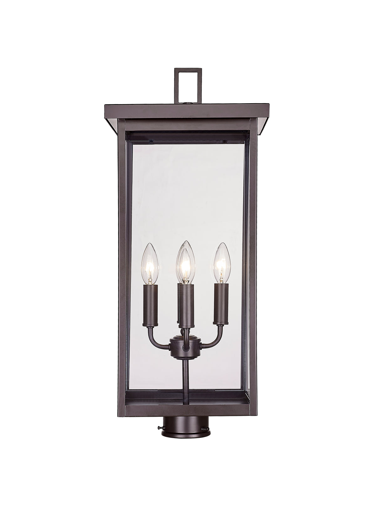 26.25'' Barkeley Powder Coated Bronze 4 Light Post Lantern