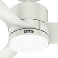 52 inch Bolsa Fresh White Ceiling Fan with LED Light Kit and Handheld Remote