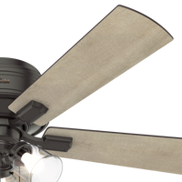 52 inch Crestfield Noble Bronze Low Profile Ceiling Fan with LED Light Kit and Pull Chain
