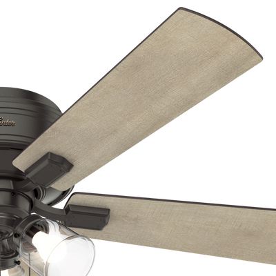 52 inch Crestfield Noble Bronze Low Profile Ceiling Fan with LED Light Kit and Pull Chain