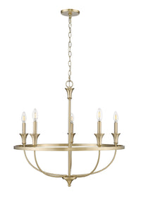 28'' Emery Modern Gold 5 Light Chandelier