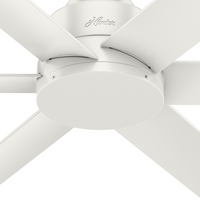 44 inch Kennicott Fresh White Damp Rated Ceiling Fan and Wall Control