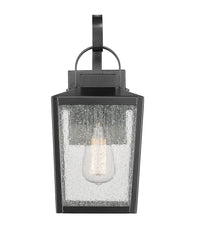 17.88-inch Devens Powder Coated Black 1-Light Outdoor Wall Sconce