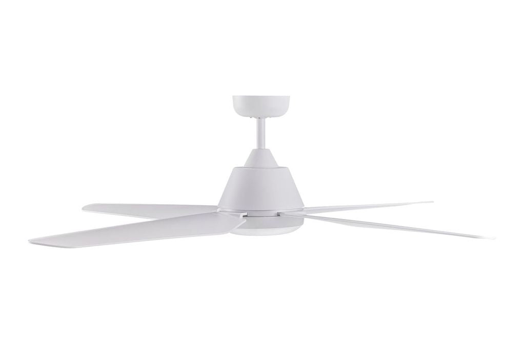 Aria 52 Inch White Fan with 1 Light and Remote