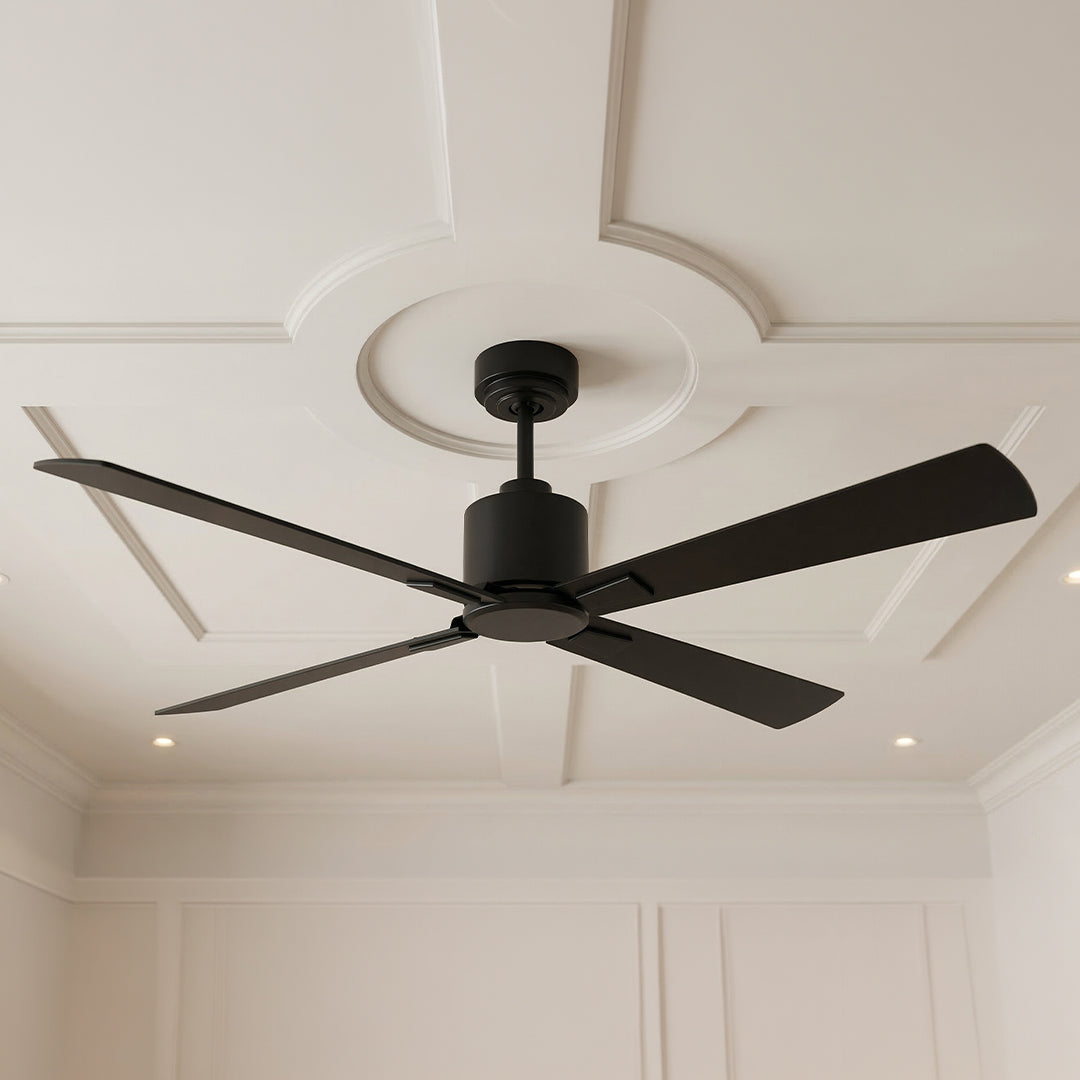 52 Inch DC Black Fan with Remote